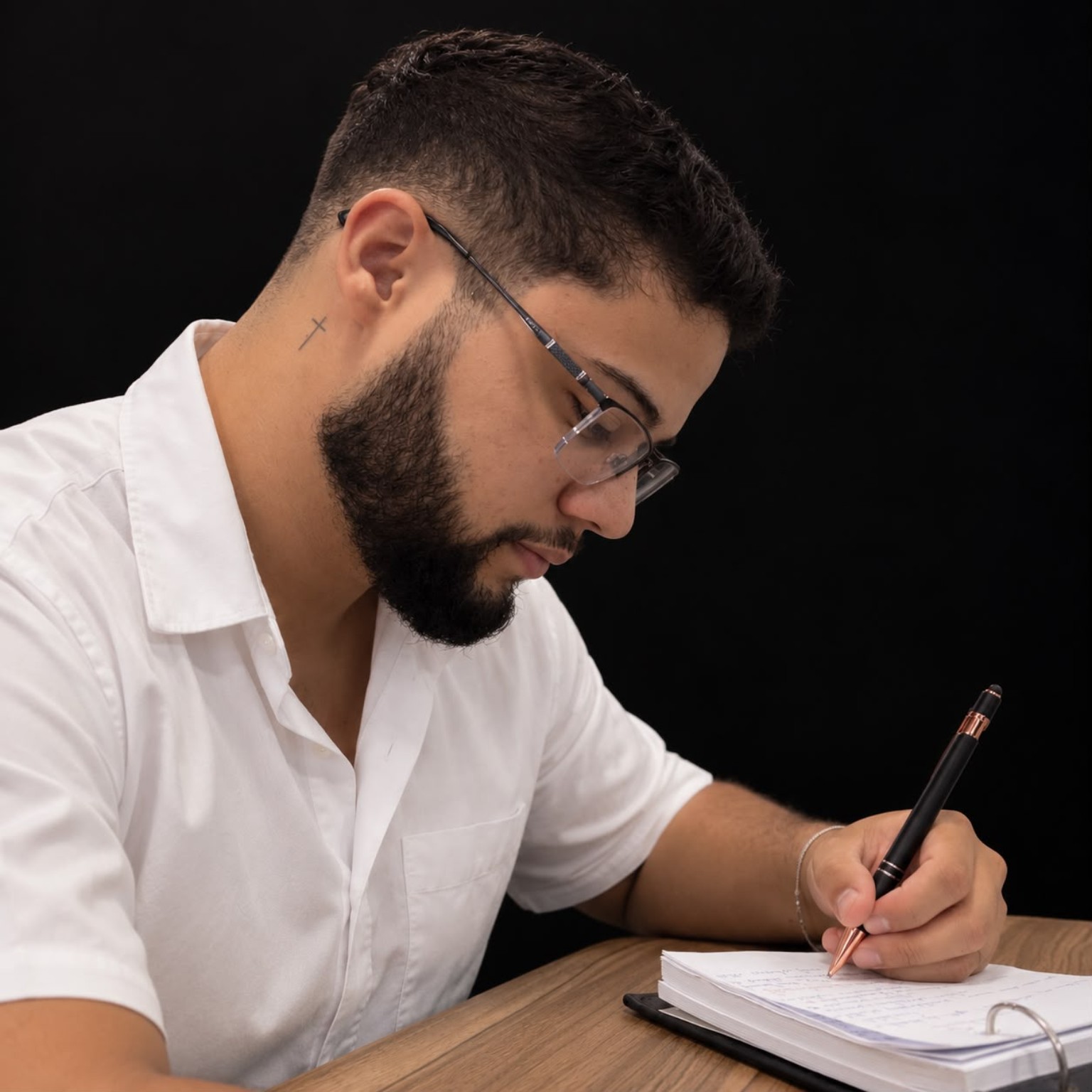 Herick Vinicius Martins de Lima estudando Odontologia